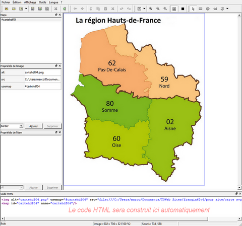 Ouverture de l'image Ouverture de l'image