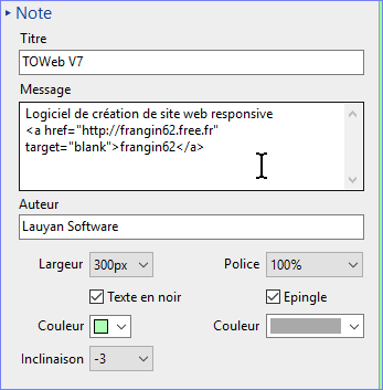 lien vers site externe