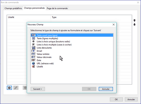 Un champ personnalisé