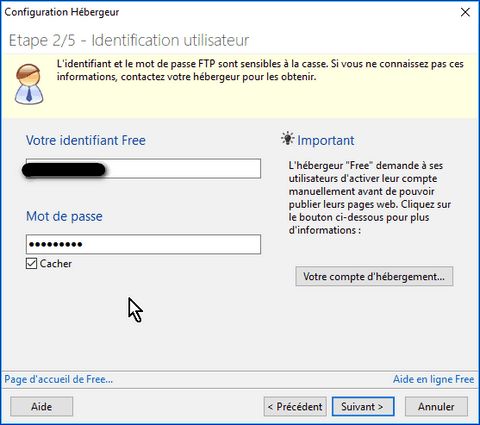 identification utilisateur