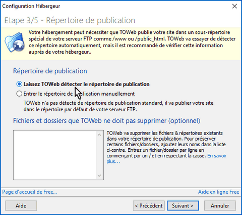 répertoire de publication