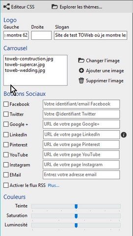 L'éditeur simplifié