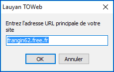 nom du site pour l'export
