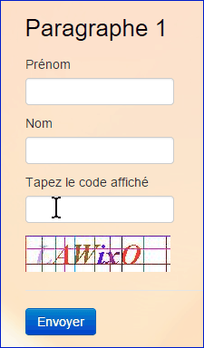 le captcha incorporé