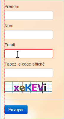le champ email est ajouté
