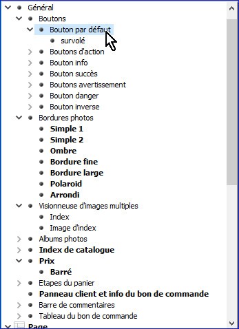 descriptif du menu général descriptif du menu général