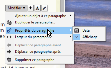 Propriétés du paragraphe