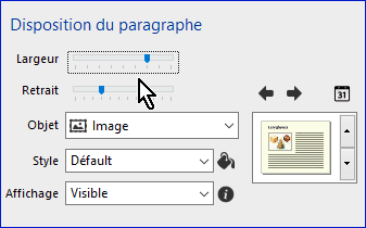 largeur du paragraphe 2