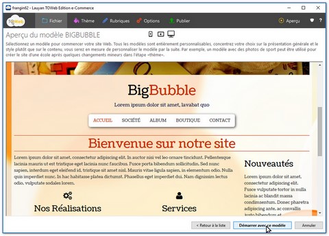 page de test du thème page de test du thème
