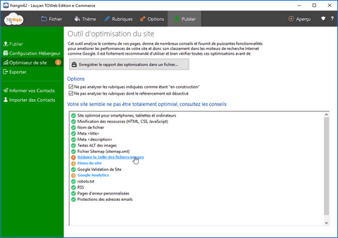 l'optimiseur de site