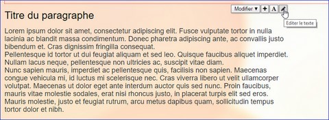 Présentation du paragraphe