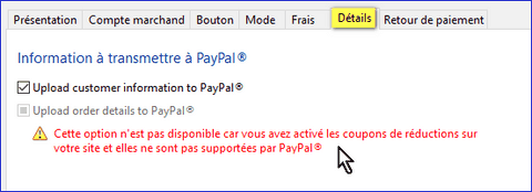 détails à transmettre