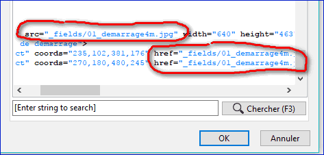 modification de script