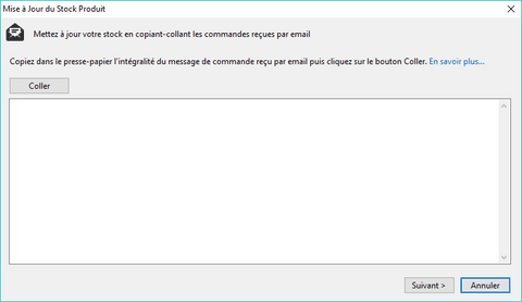 mise à jour stock 2