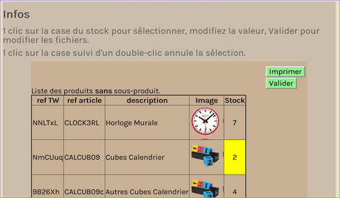 utilisation du script
